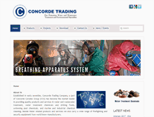 Tablet Screenshot of concordetrading.com